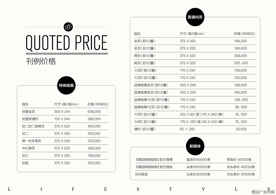 精品购物指南杂志广告电话15821083091